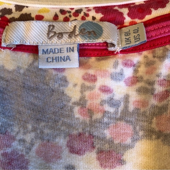 Boden Margot Weekend Floral Jersey Dress Size 4L - Picture 9 of 11